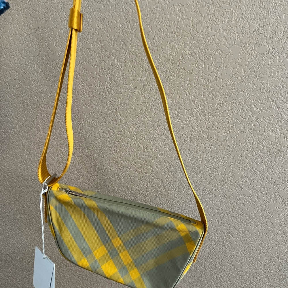 Burberry Yellow and Gray Crossbody Bag